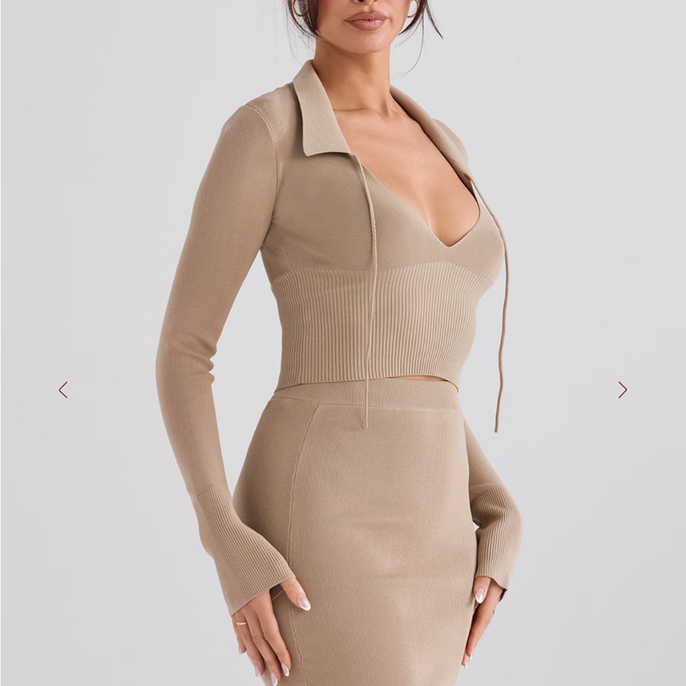 House of CB Beige Knit Top NWT